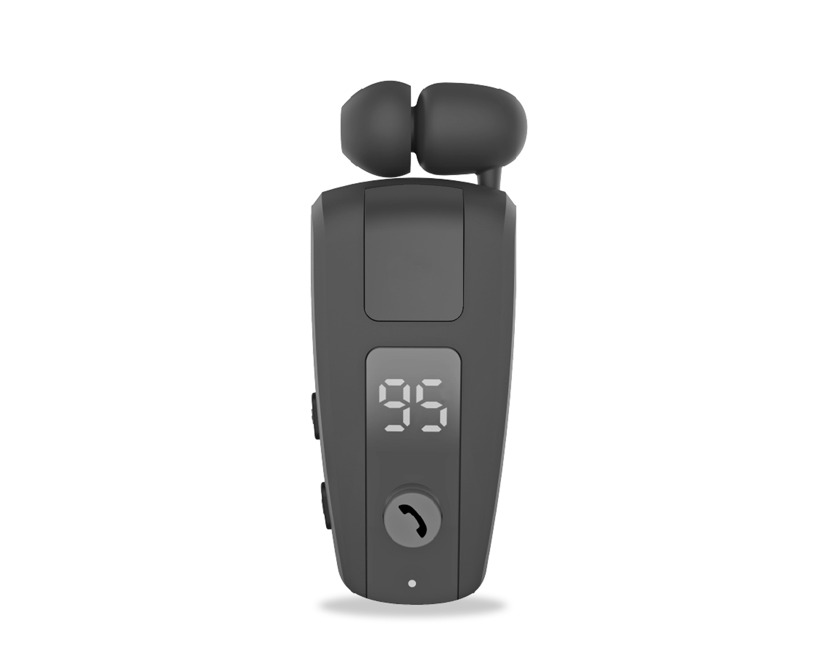 BH67C-Bluetooth Roller Clip-on  Headset With Battery Display